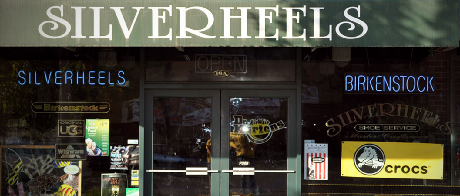 Storefront of Silverheels in Yakima, WA.